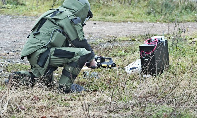 Саперы обезвредили ракету с 25 кг взрывчатки