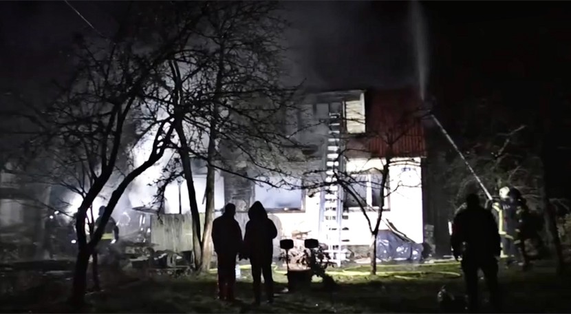 В нарвской Венеции произошел пожар, сгорел один дом