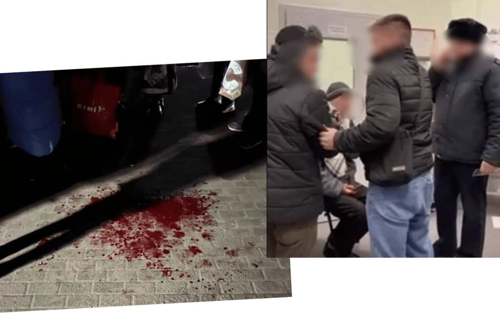 В очереди на границе в Ивангороде один мужчина напал на другого с ножом