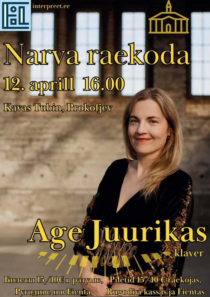 Virtuoso pianist Age Yuurikas will perform in the Narv Tang