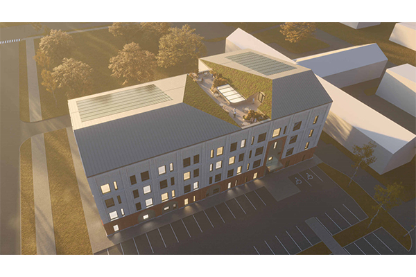 A sketch of the new building of the Narva Hospital is presented – the start of construction in 2026