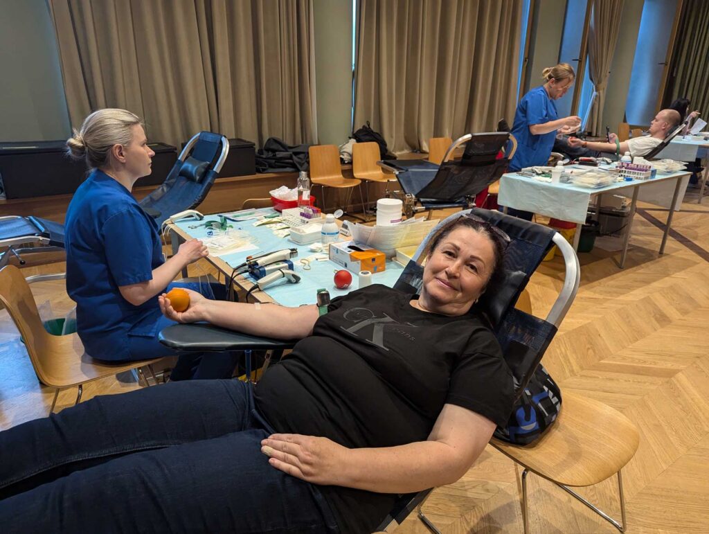 Narvityka Ekaterina became a donor, giving her mother the blood with her brother